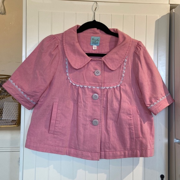 URBAN OUTFITTERS Kimchi & blue cropped swing jacket S - Picture 2 of 12